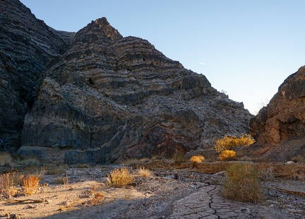 A little sun shines into a canyon