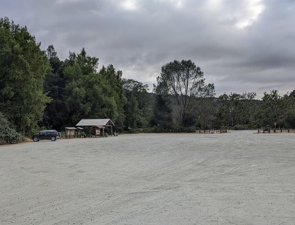 Empty parking lot, weather too hot!