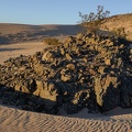 Rock island in the sand