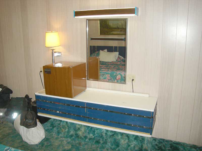 A period set of drawers in my room at the Royal Hawaiian Motel