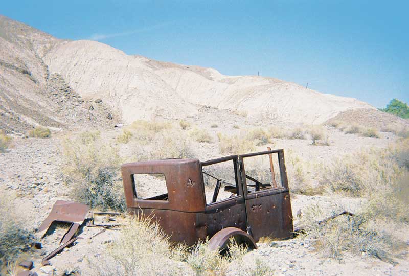 An old truck near the Amargosa River