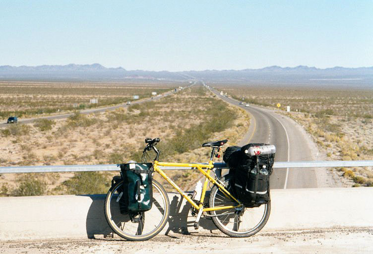 Essex Road has been rather desolate so far, so it's amusing to ride over the tube of civilization that is Interstate 40