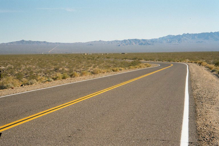 On Essex Road, it's 6.3 miles past Interstate 40 to the nearly dead town of Essex, California at the base of the distant hills