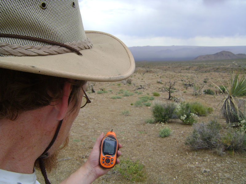 Up on a hill in the Macedonia Canyon valley, I stop to check my maps and GPS