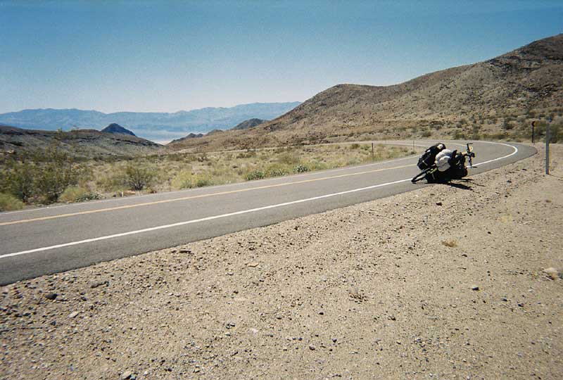 Further down Daylight Pass Road, heading toward Death Valley