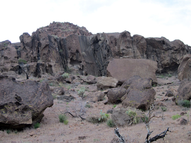  The rocks at the mouth of Saddle Horse Canyon are more interesting than further up the canyon