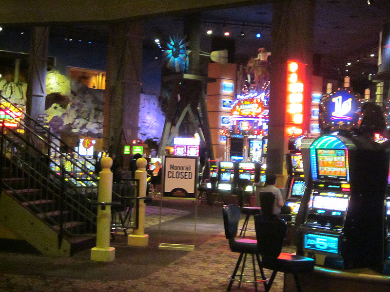 The casinos at Primm are quite a visual spectacle, with brilliant lights everywhere