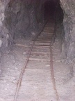 An old track leads into the Bighorn Mine tunnel